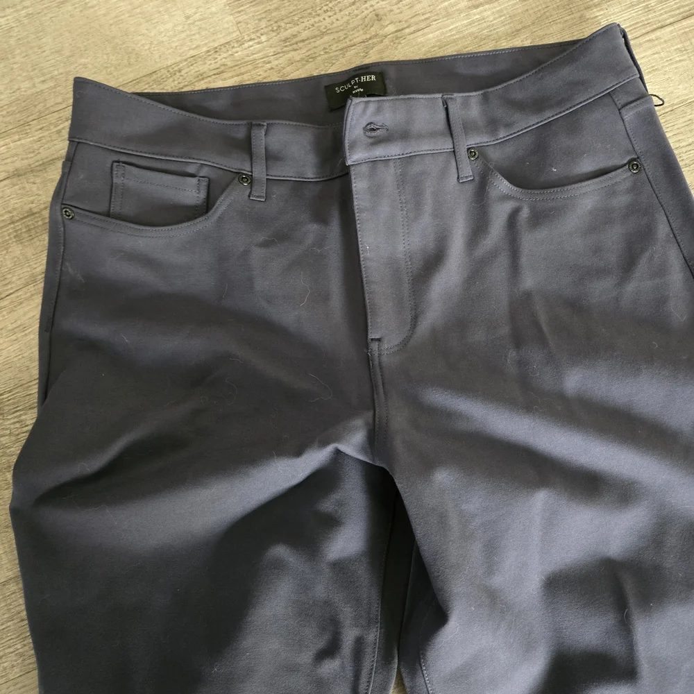 Dark Navy Straight-Leg Dress Pants - Picture 2 of 6